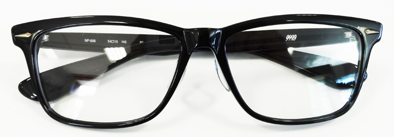 フォーナインズ 999.9 NP606-91 Neo Plasticframe ネオプラスチックフレーム 度入りレンズ 眼鏡 アイウェア ブラック系 54□15 140