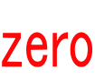 zero
